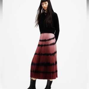 All Saints Curtis 2-In-1 Ombre Tie Dye Midi Dress